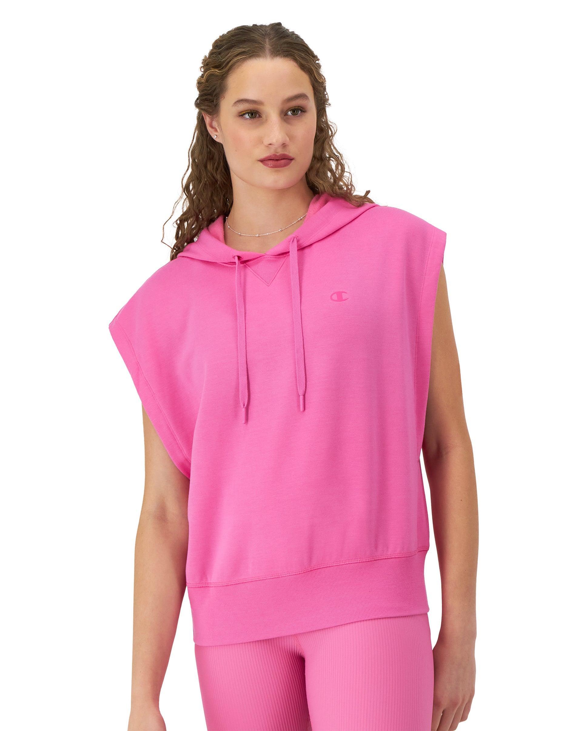 Champion Womens Soft Touch Sleeveless Hoodie Product Image