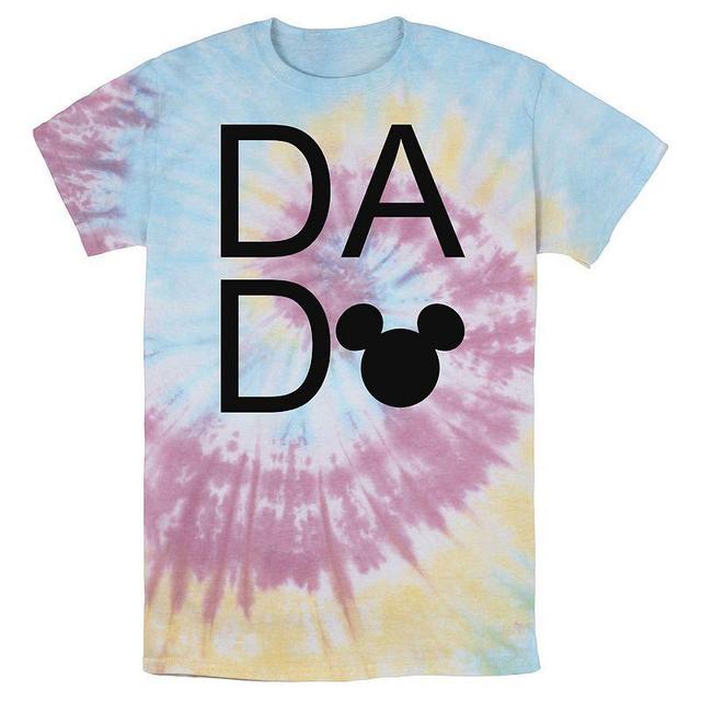 Mens Disney Mickey Mouse Dad Letter Stack Logo Wash Tee Product Image