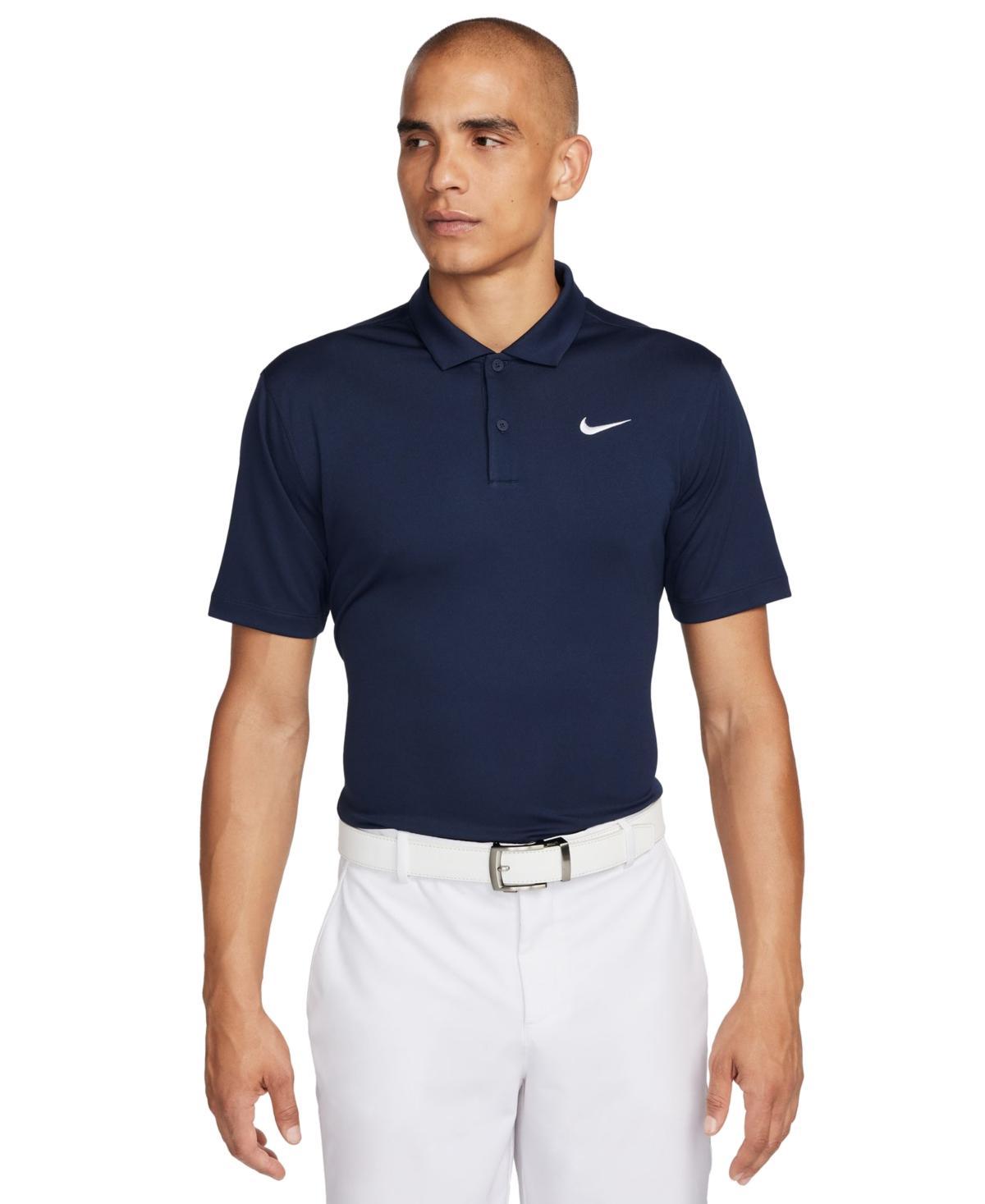 Nike Mens Relaxed Fit Core Dri-fit Short Sleeve Golf Polo Shirt - White Product Image