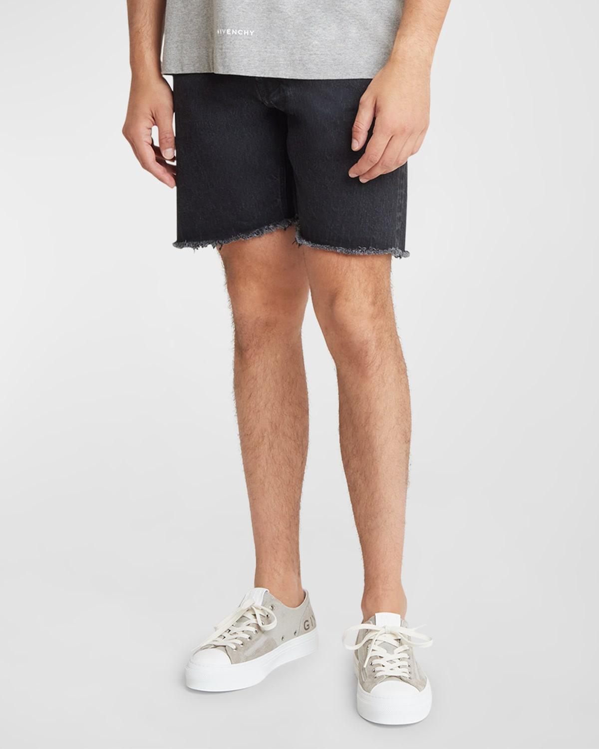 Mens Cutoff-Waist Denim Shorts Product Image