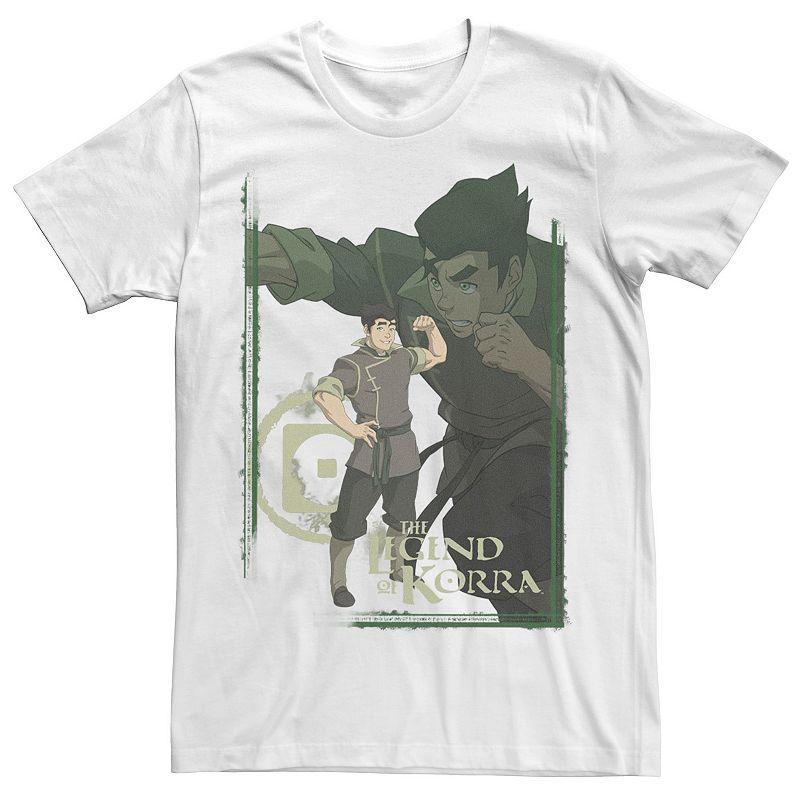 Mens The Legend Of Korra Bolin Collage Poster Tee Kelly Grey Product Image