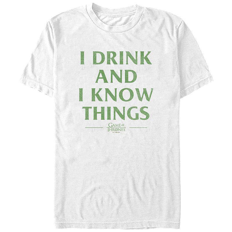 Mens Game Of Thrones I Drink And I Know Things Graphic Tee Product Image