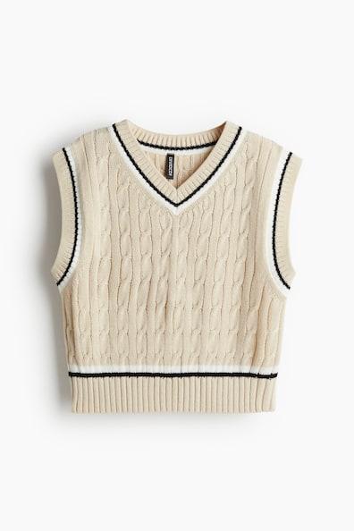 Cable-knit Sweater Vest Product Image