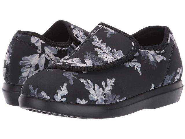 Propet Cush 'N Foot (Black Floral) Women's Shoes Product Image