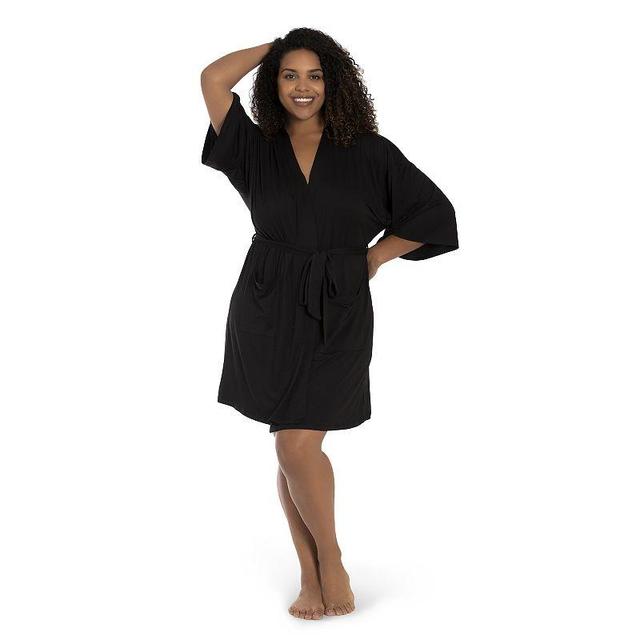 Plus Size Lilac+London Wrap Robe, Womens Product Image