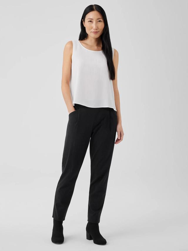 EILEEN FISHER Cotton Blend Ponte Tapered Pantfemale Product Image
