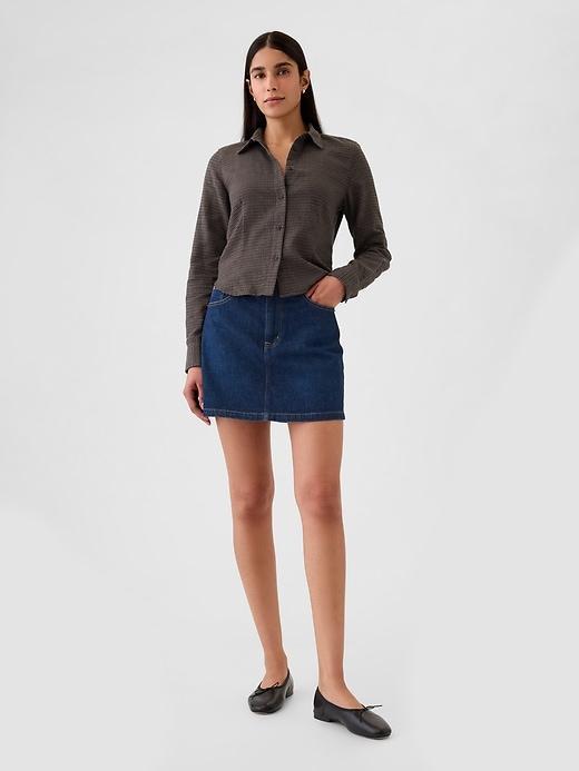 Organic Cotton Cropped Shirt Product Image