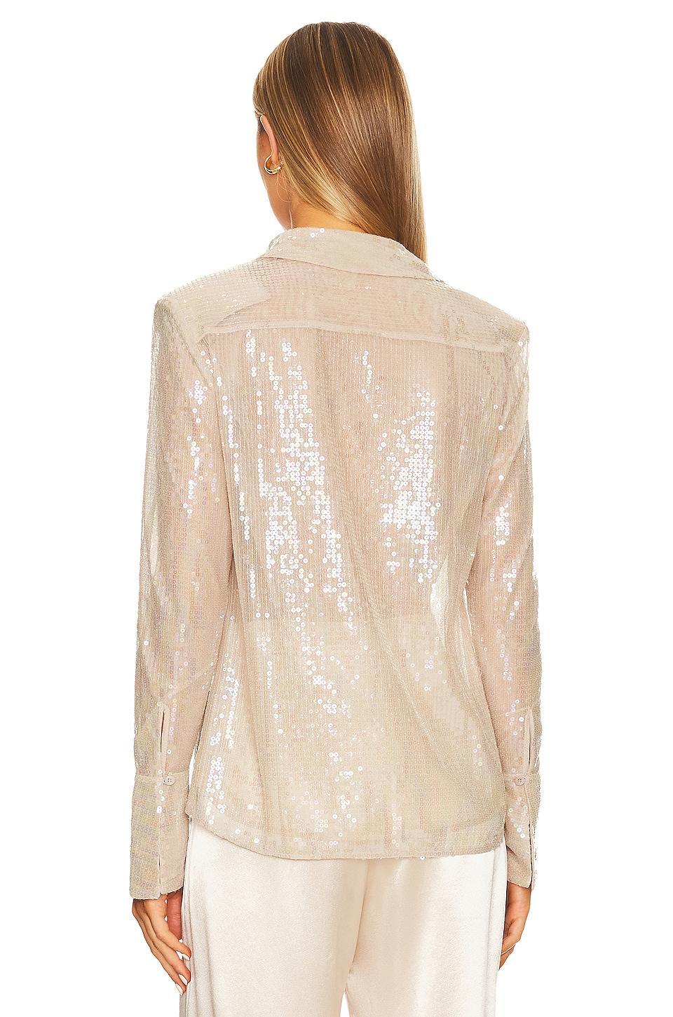 Tiffany Sequin Button Down Blouse NONchalant Label Product Image