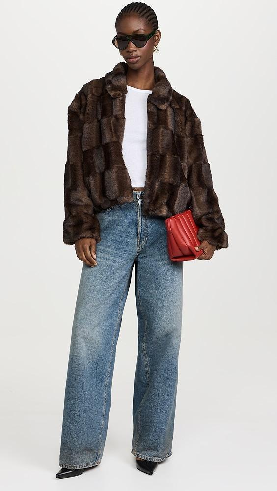 BARDOT Slyvie Zip Faux Fur Jacket | Shopbop Product Image