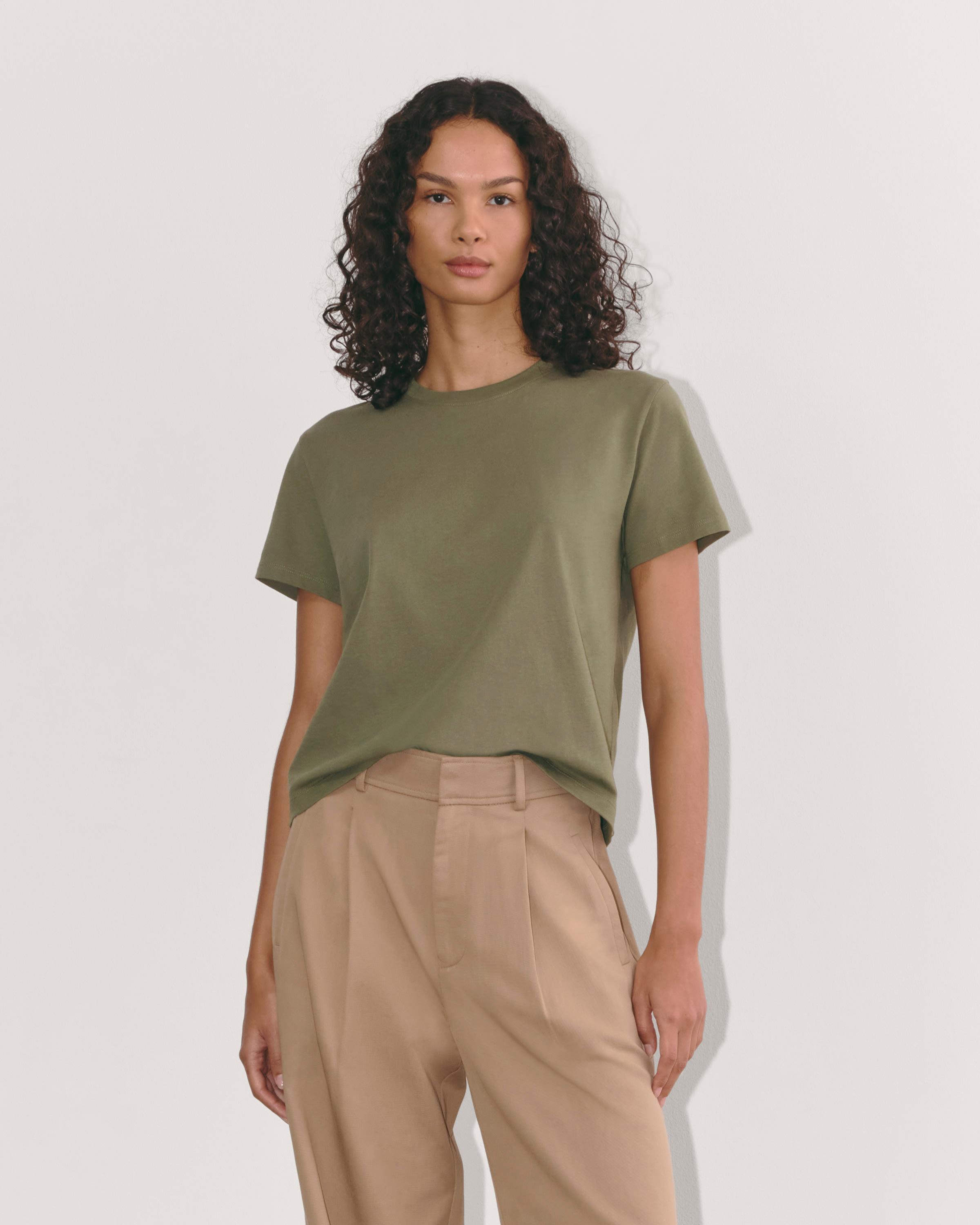 The Box-Cut Tee in Essential Cotton Product Image