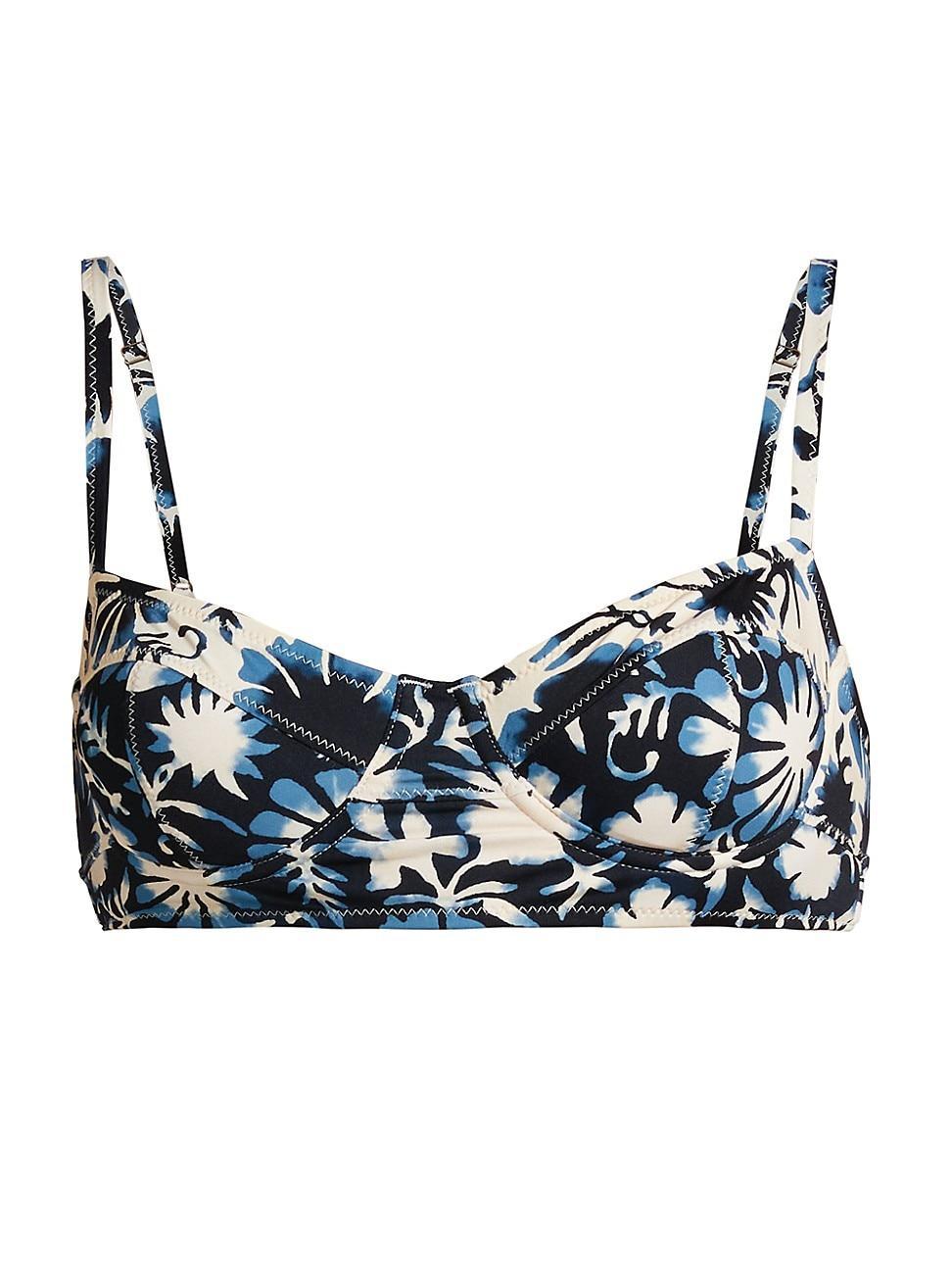 Womens Zahara Floral Bikini Top Product Image