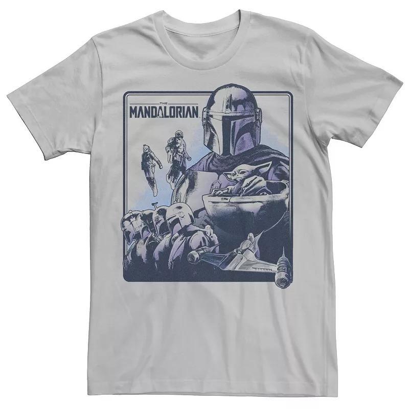 Mens Star Wars The Mandalorian Characters Collage Tee Product Image