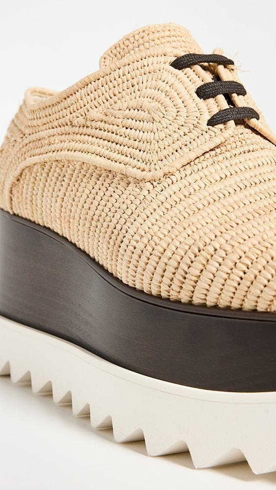 Stella McCartney Elyse Raffia Platform Sneakers | Shopbop Product Image