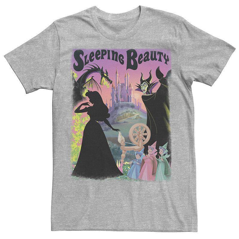 Mens Disney Sleeping Beauty Aurora Maleficent Poster Tee Product Image