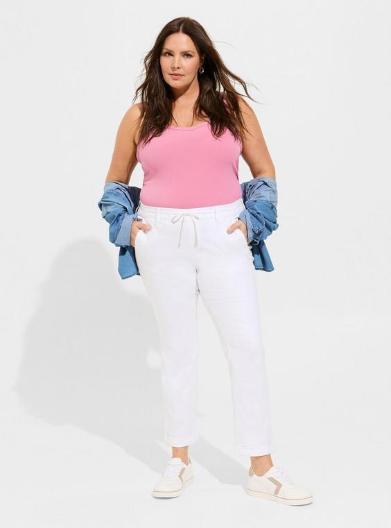 BOYFRIEND Weekend Straight Mid Rise Jeans Product Image