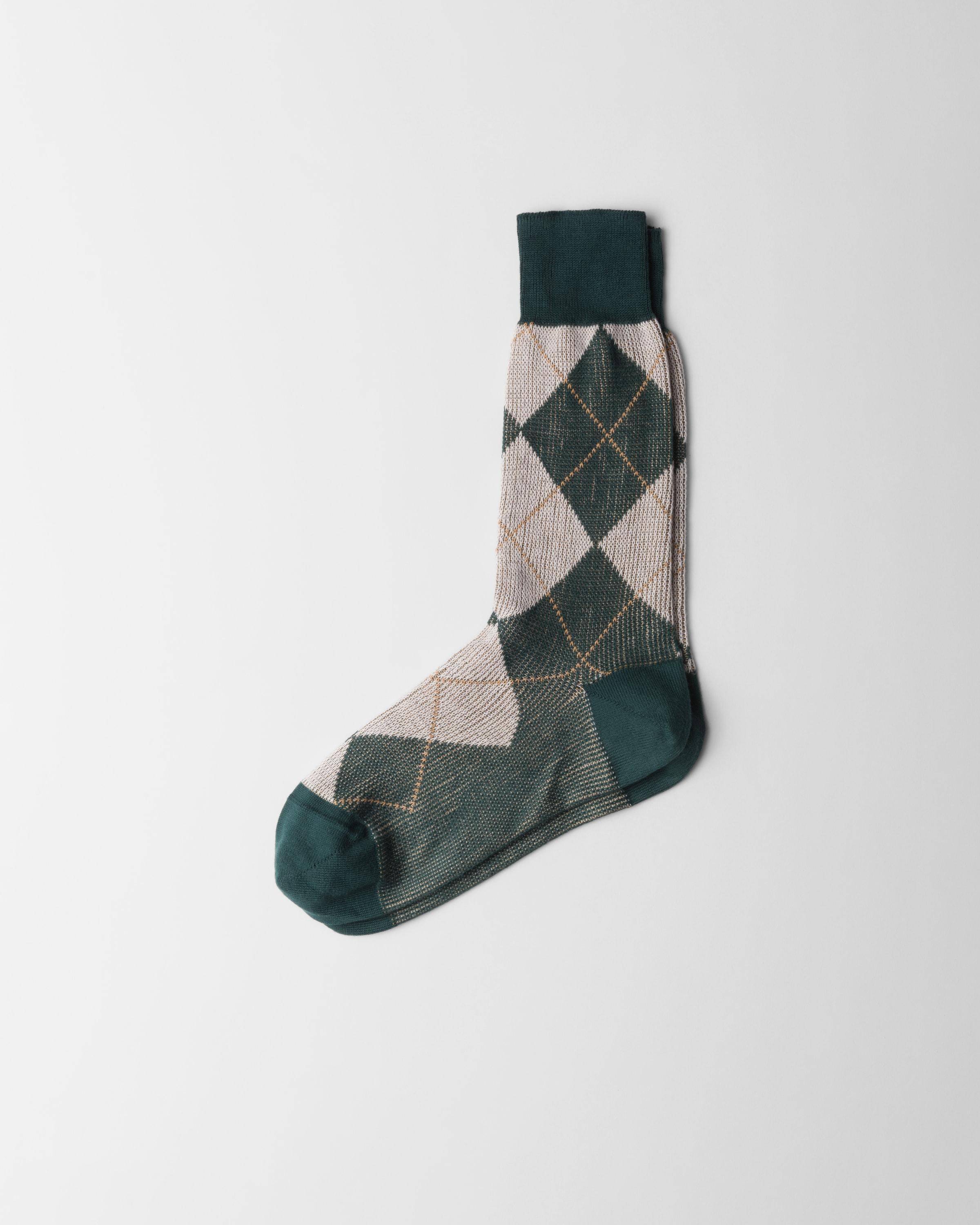 Argyle cotton ankle socks Product Image