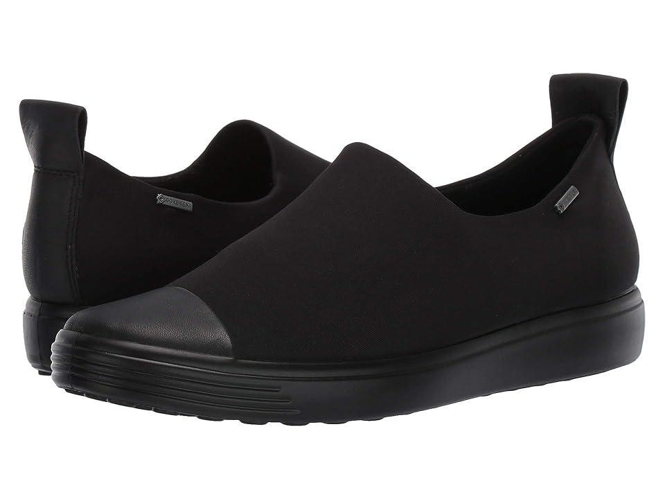 ECCO Soft 7 GTX Slip-On Black/Black) Women's Shoes Product Image