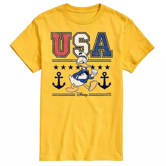 Disneys Donald Duck Mens USA Naval Graphic Tee Product Image