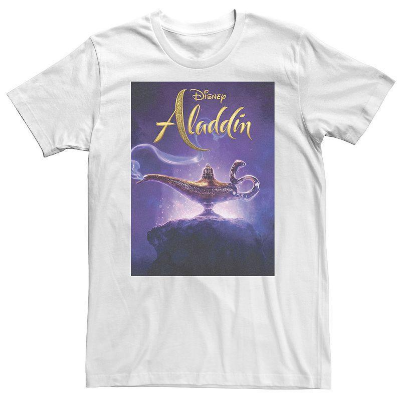 Big & Tall Disney Aladdin Poster Logo Genie Lamp Tee, Mens Product Image