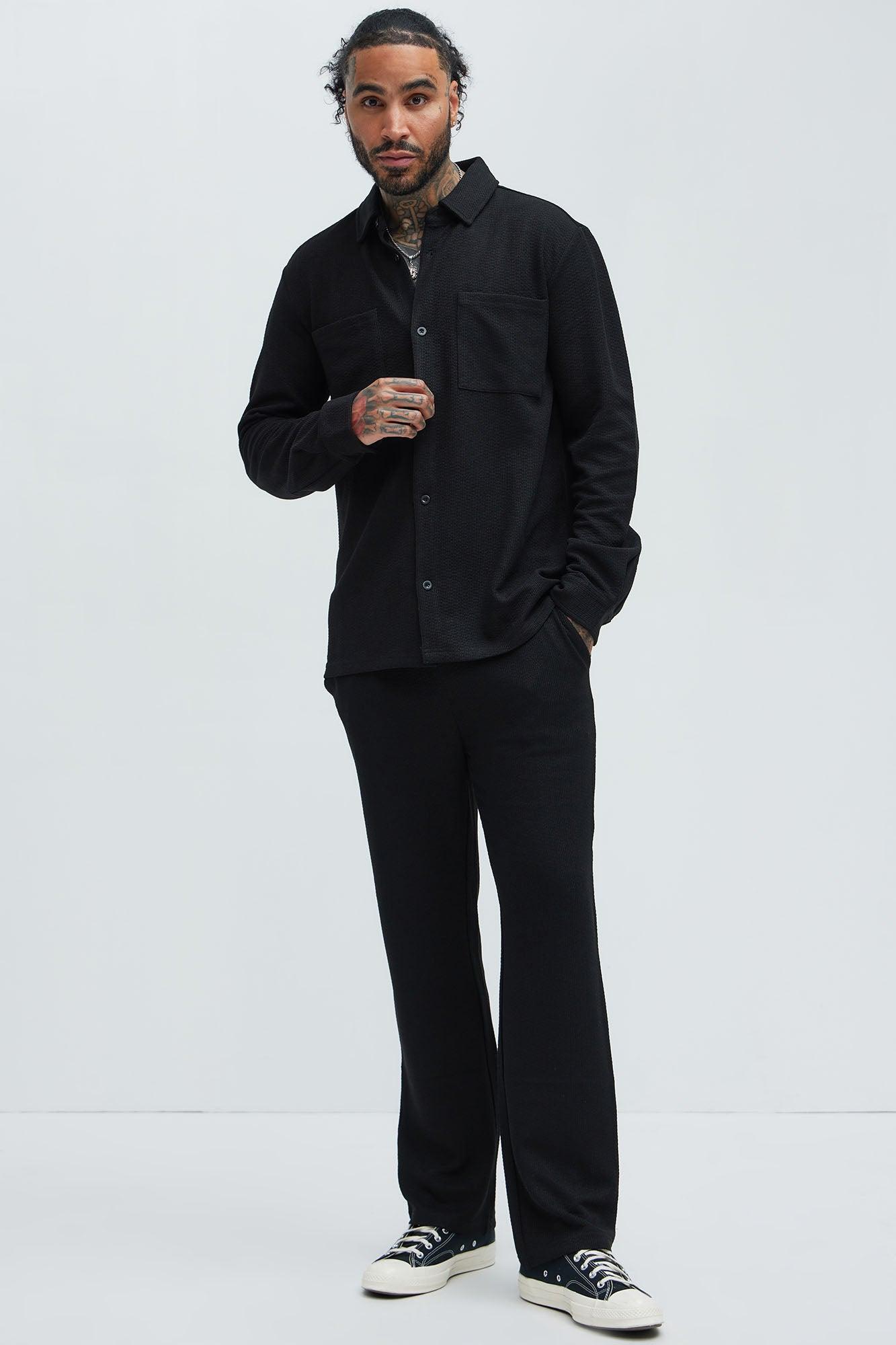 Capstan Textured Overshirt - Black Product Image