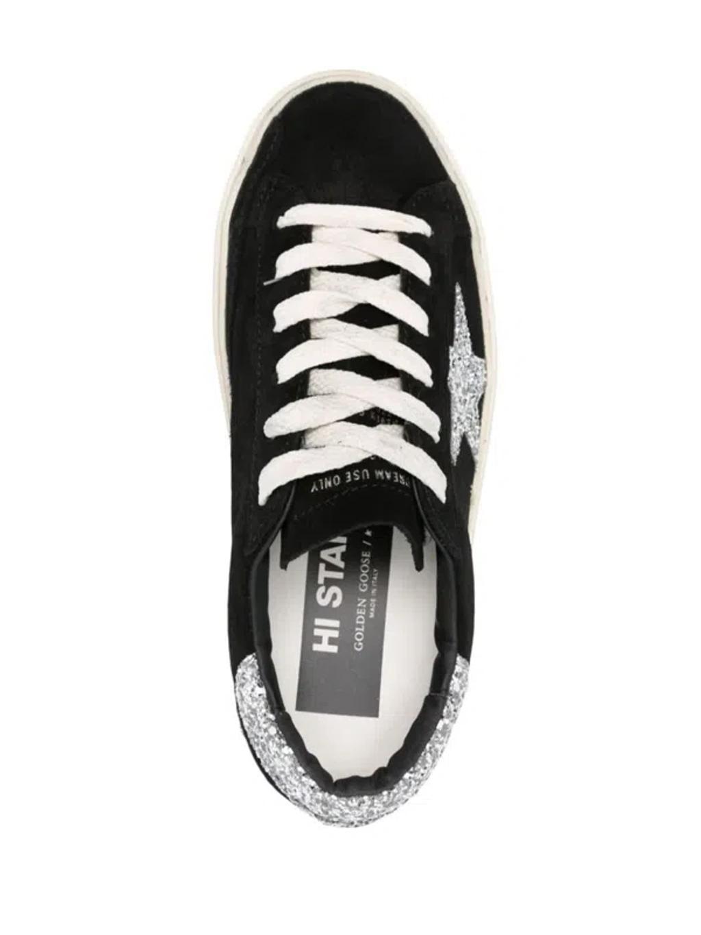 Hi Star Leather Sneakers In Black Product Image