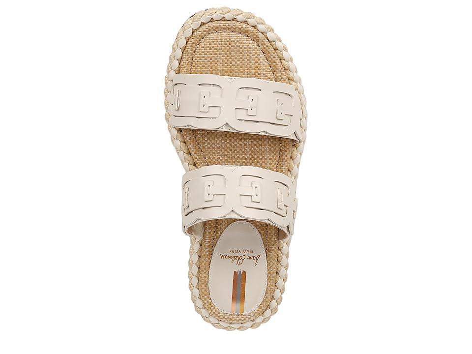 Sam Edelman Tatum Leather Logo Double Banded Rope Trim Slide Sandals Product Image