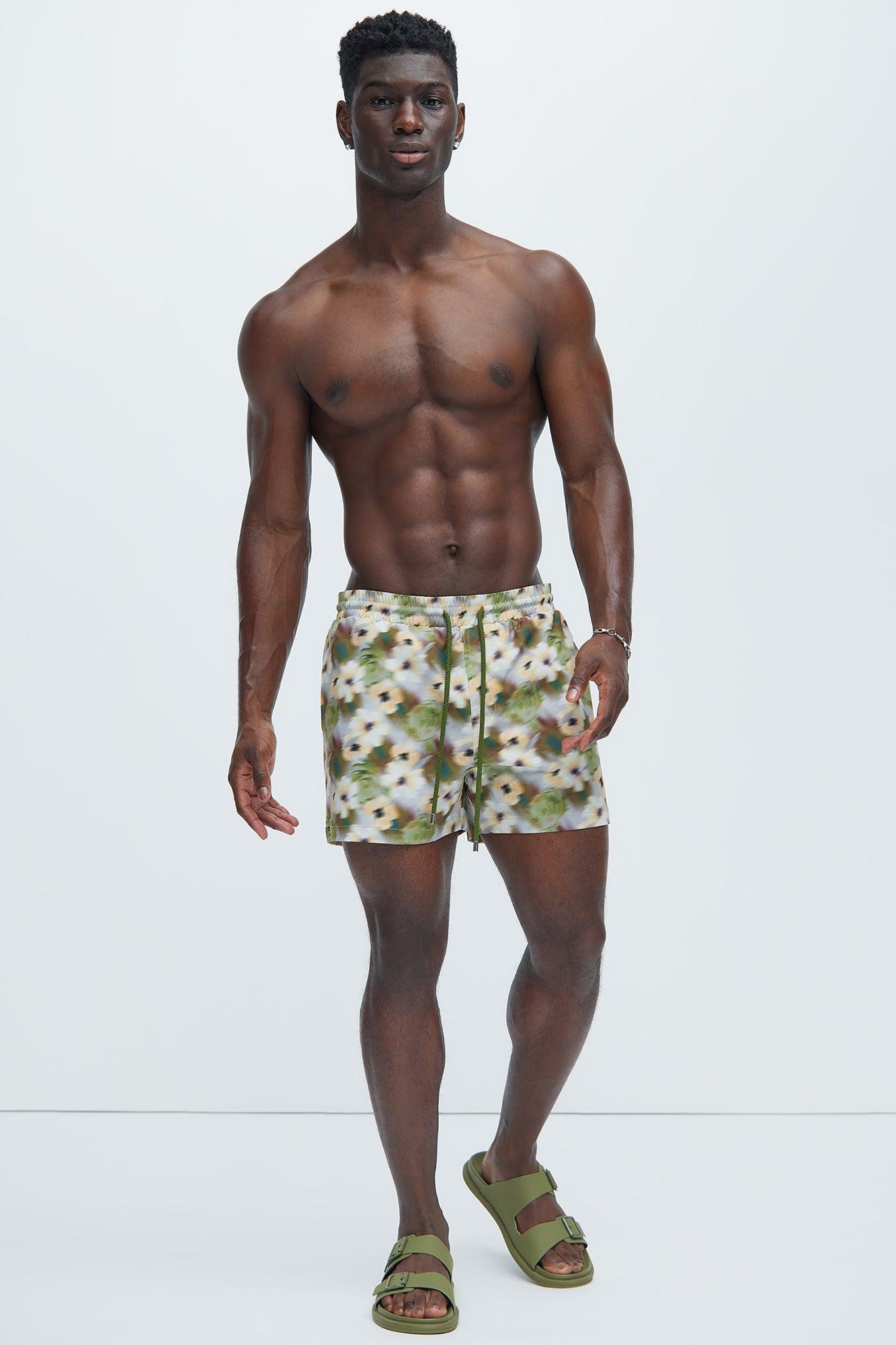 Joseph Distorted Floral Swim Trunks - Multi Color Product Image