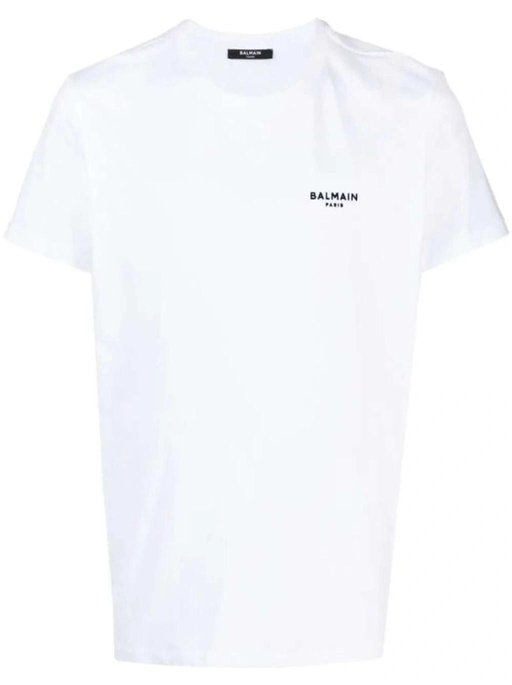 BALMAIN T-shirt In White Cotton Product Image