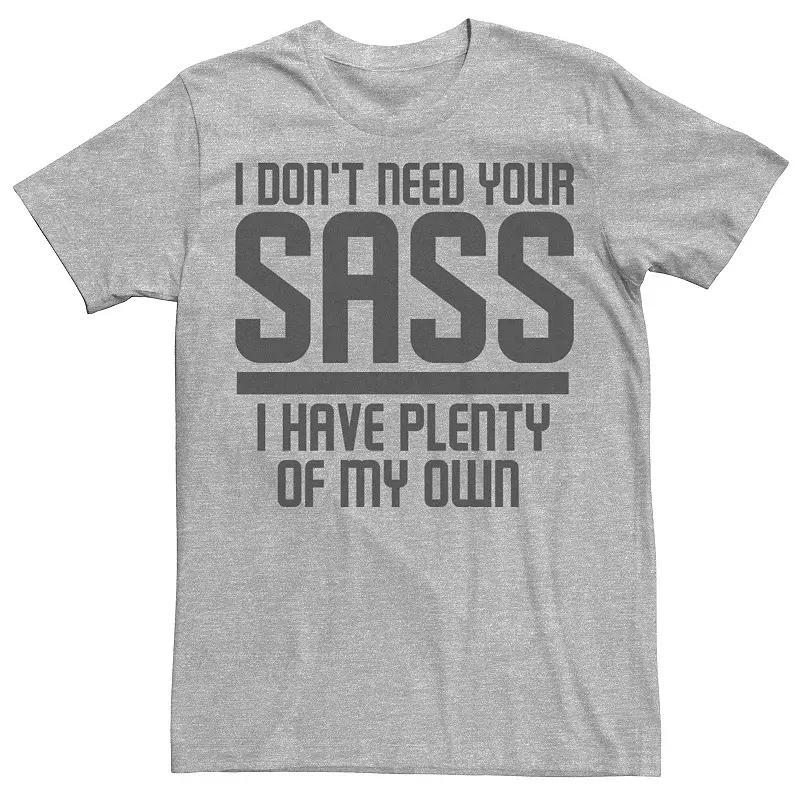 Mens Fifth Sun Your Sass Text Tee Athletic Grey Product Image