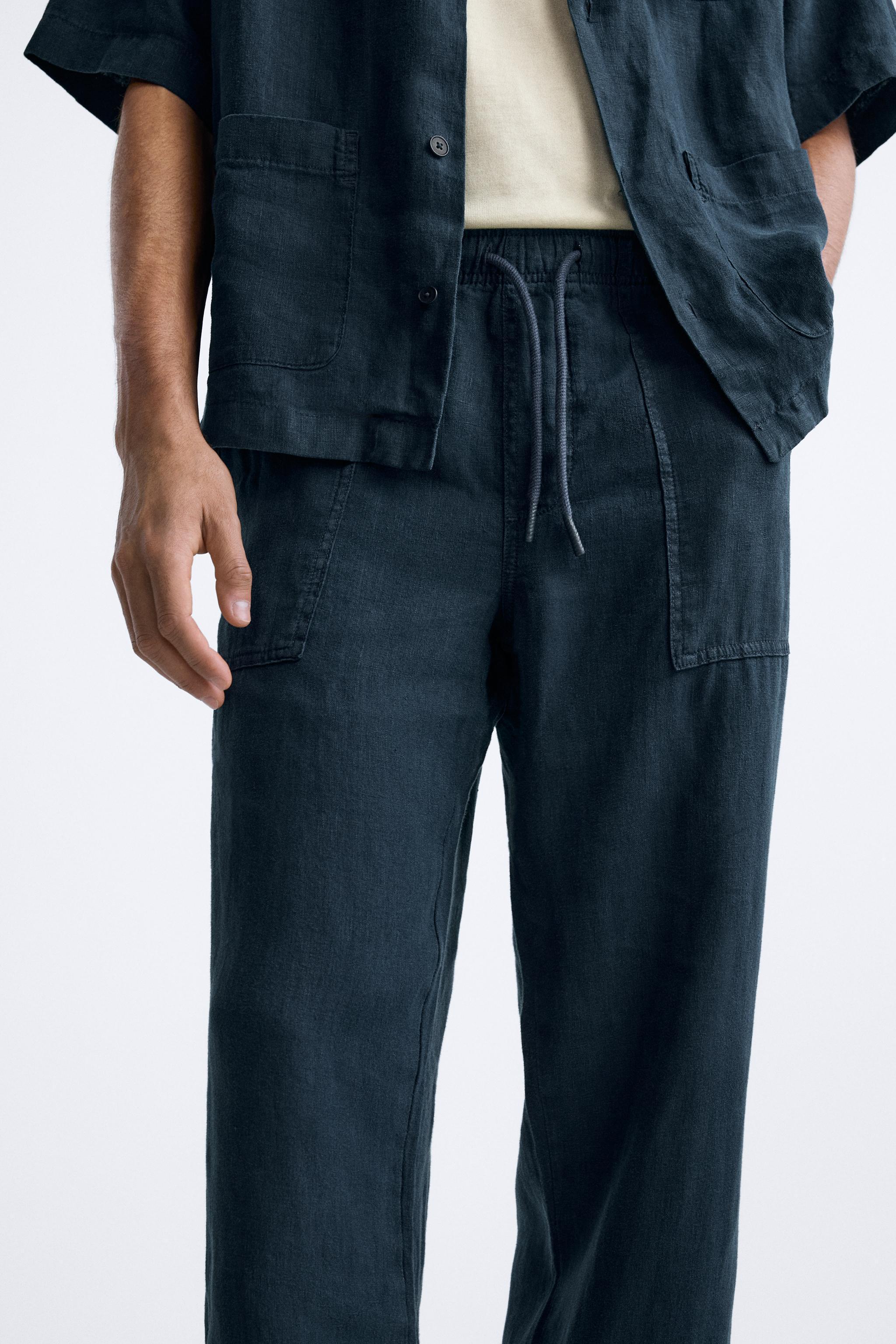 LINEN PANTS IN 100% LINEN Product Image