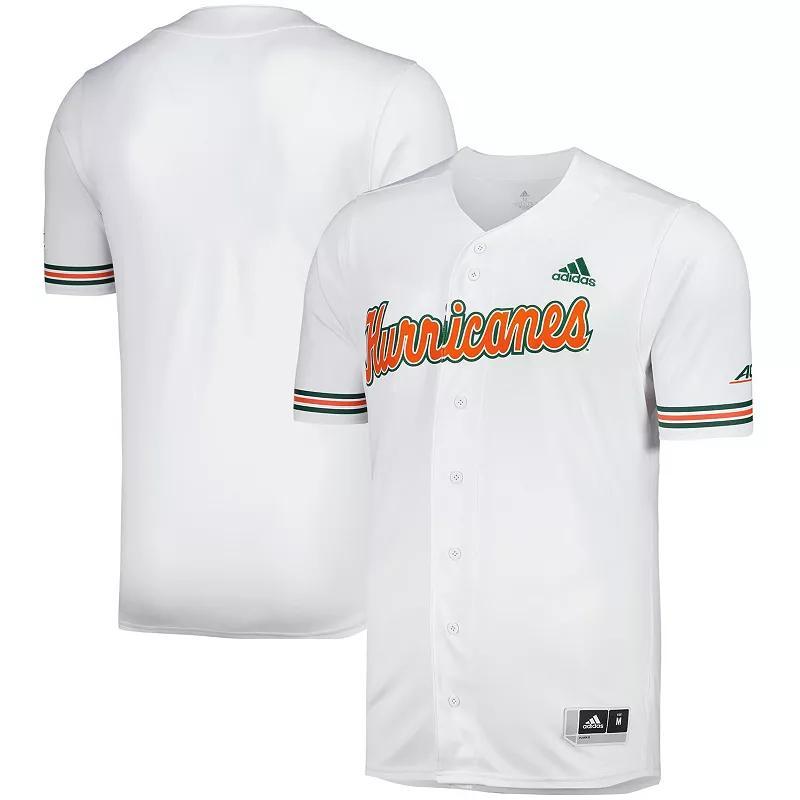 Mens adidas Miami Hurricanes Replica Baseball Jersey Product Image