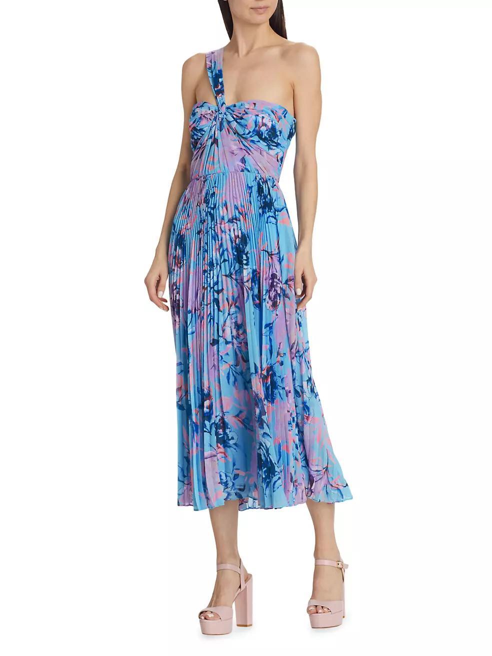 Audra Chiffon Midi-Dress Product Image