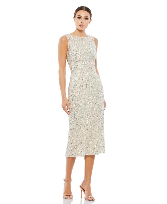 Mac Duggal Sequin Sleeveless Cocktail Dress Product Image