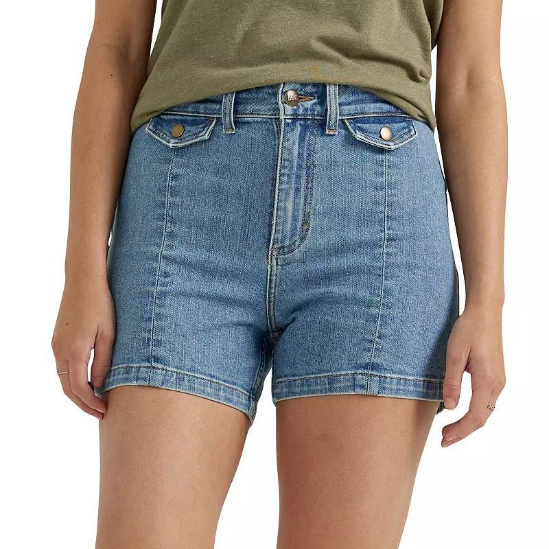 Womens Lee 4 Legendary High Rise Denim Jean Shorts Product Image