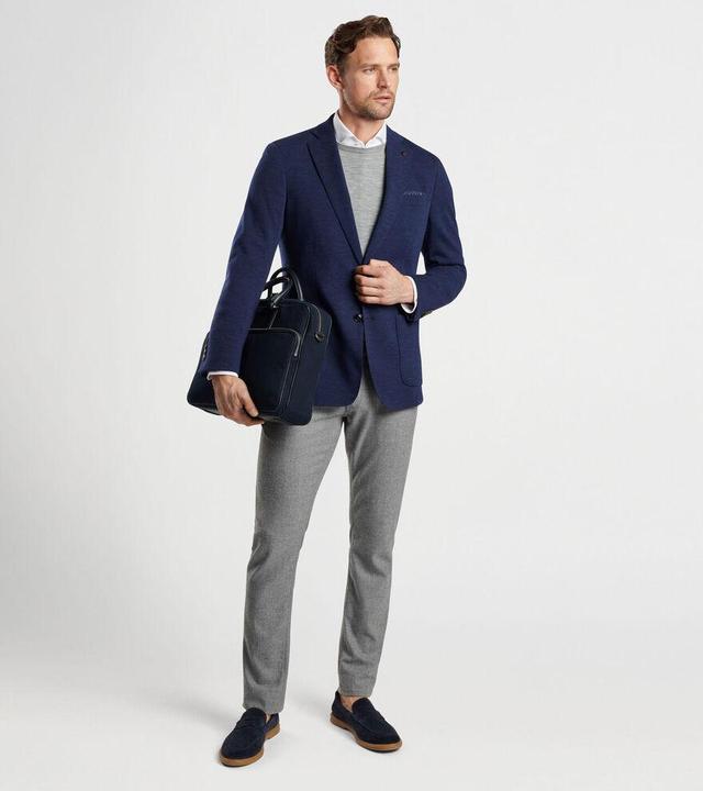 Peter Millar Mens Ventura Knit Soft Jacket | Color: Navy | Size: 42 Product Image