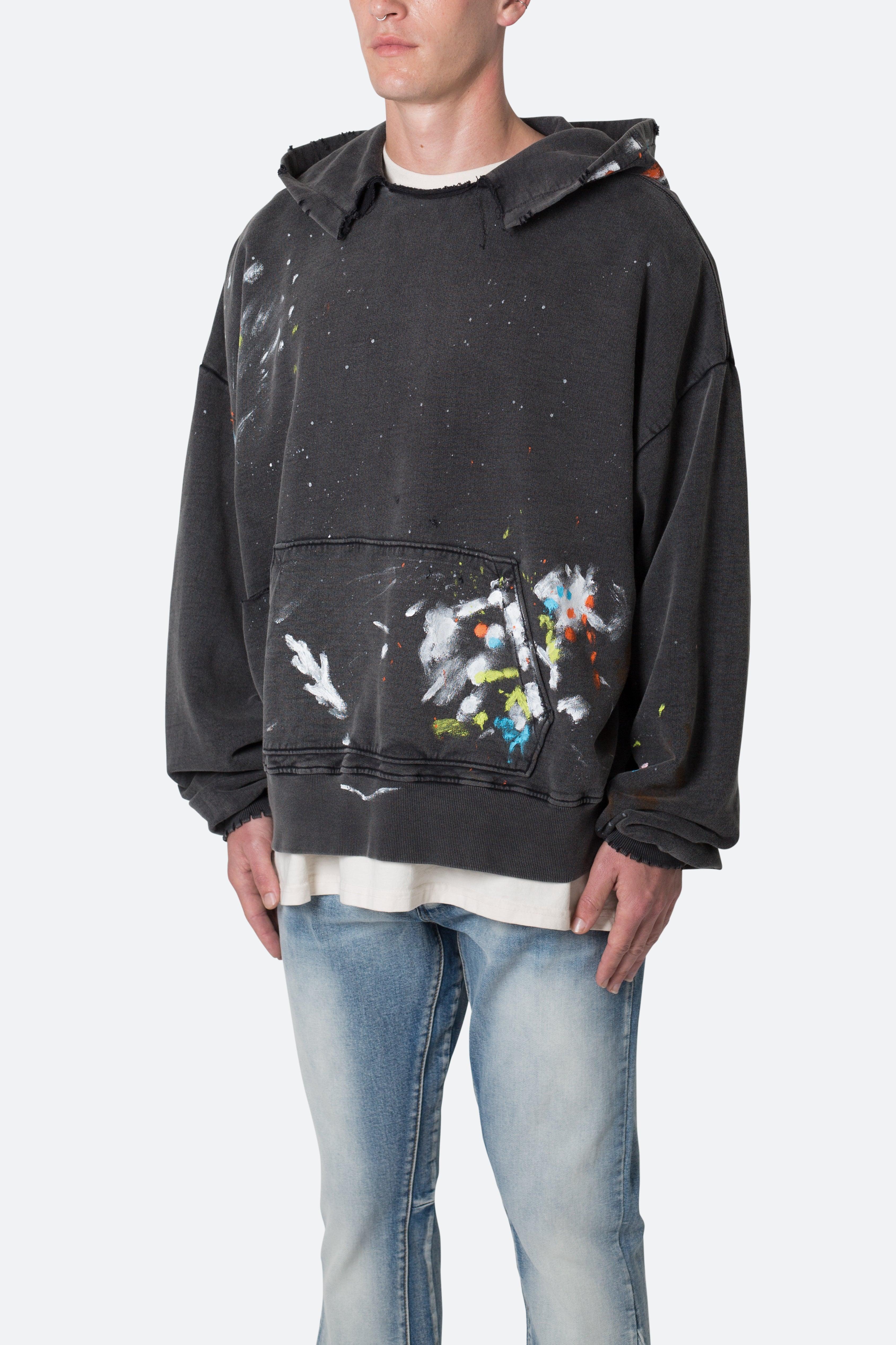 Destroyed Painter Hoodie - Vintage Black Product Image