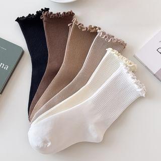 Ruffle Trim  Socks Set Product Image