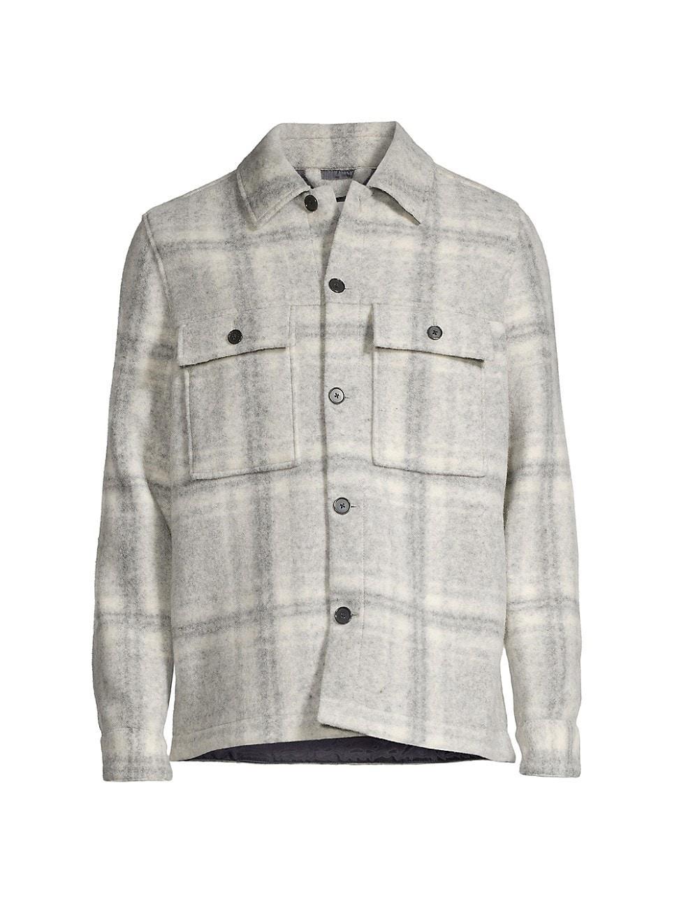 Mens Wilas Plaid Wool-Blend Jacket Product Image