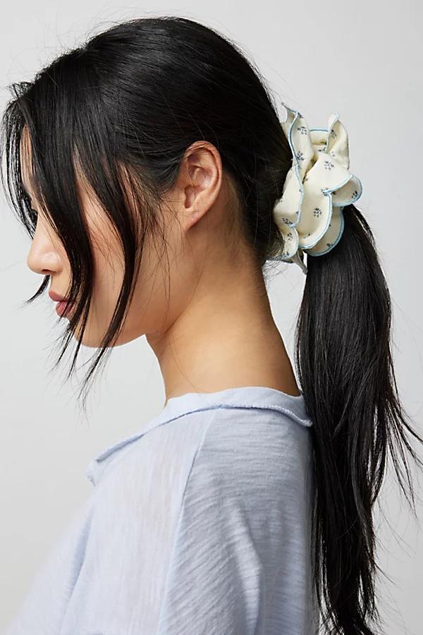 Printed Ruffle Jumbo Scrunchie Womens at Urban Outfitters Product Image