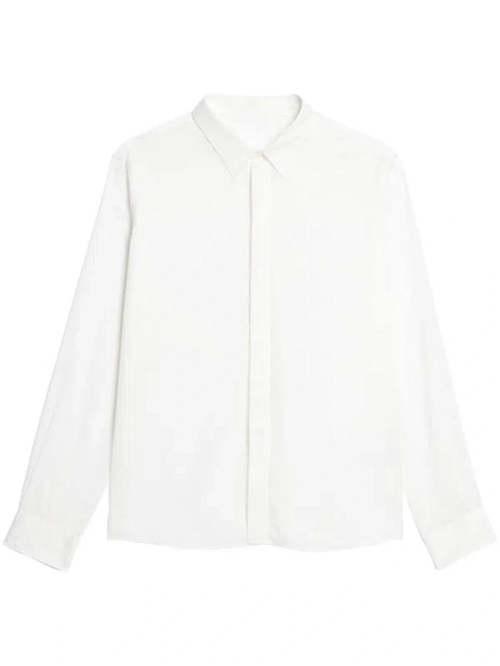 Long-sleeved Cotton Shirt In White product image