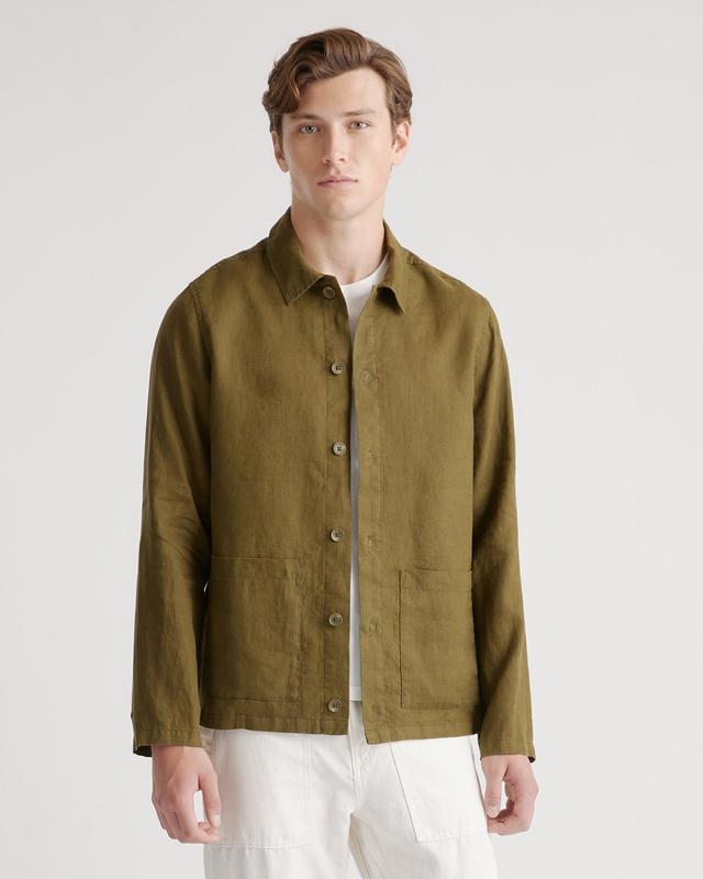 100% European Linen Shirt Jacket Product Image