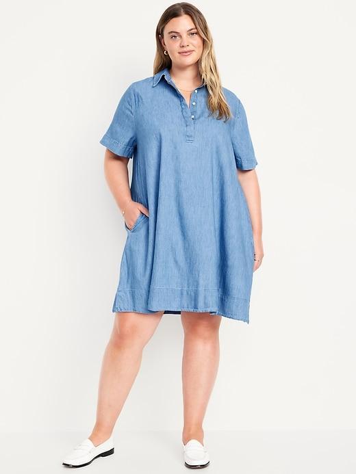 Mini Jean Shirt Dress Product Image