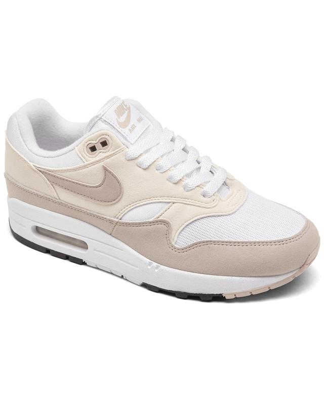 Nike Womens Air Max 1 87 Casual Sneakers from Finish Line - White Product Image