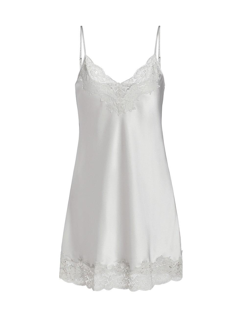 Womens Silk Lace Chemise Product Image