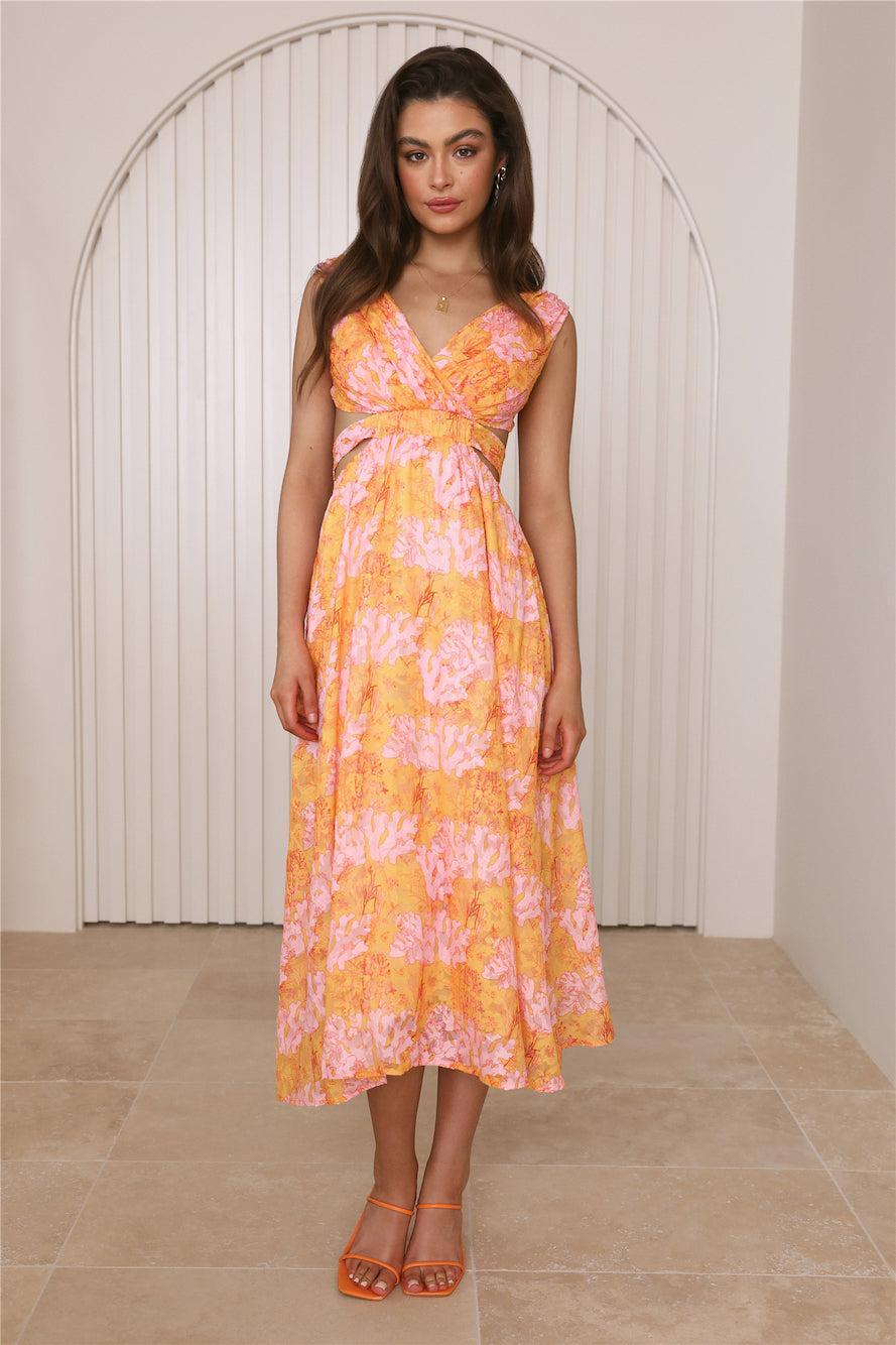 Speaking Truth Maxi Dress Orange Product Image