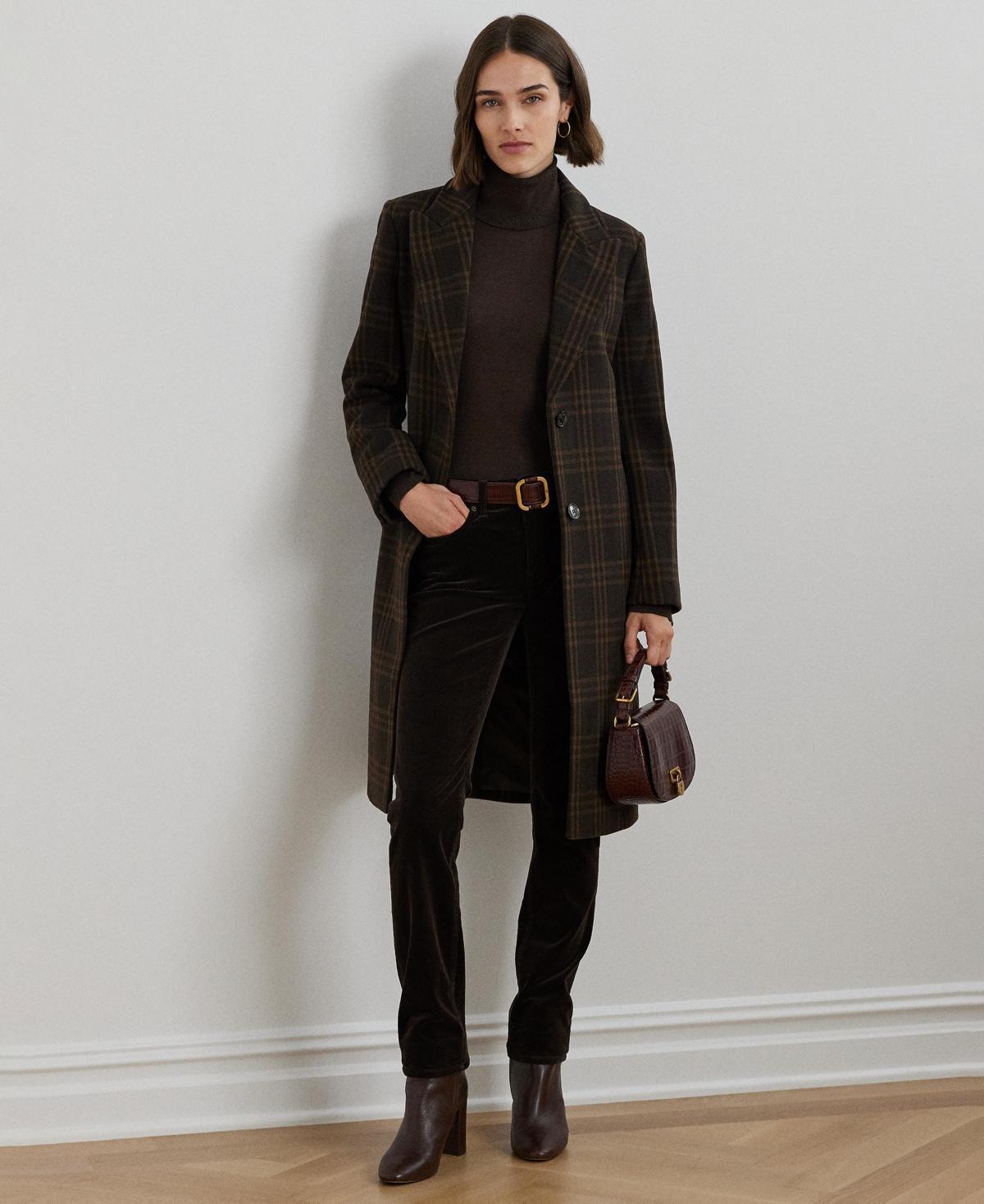 Lauren Ralph Lauren Womens Wool-Blend Walker Coat Product Image