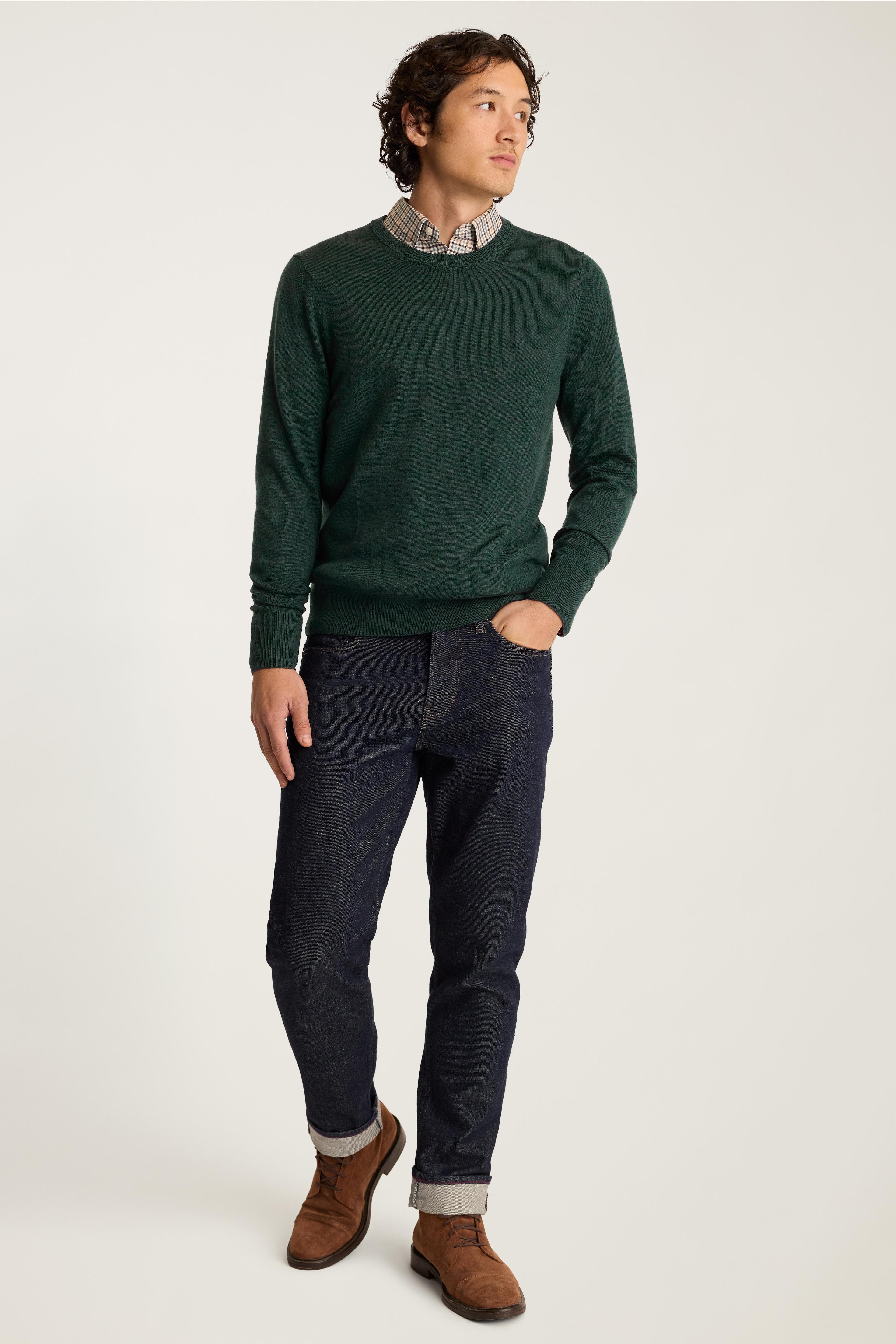 Washable Merino Crew Neck Sweater Product Image