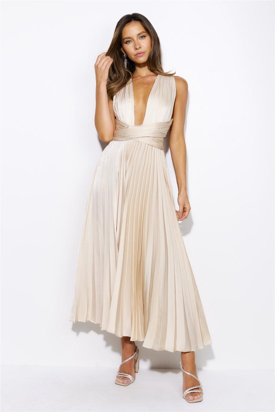 Prime Asset Midi Dress Champagne Product Image