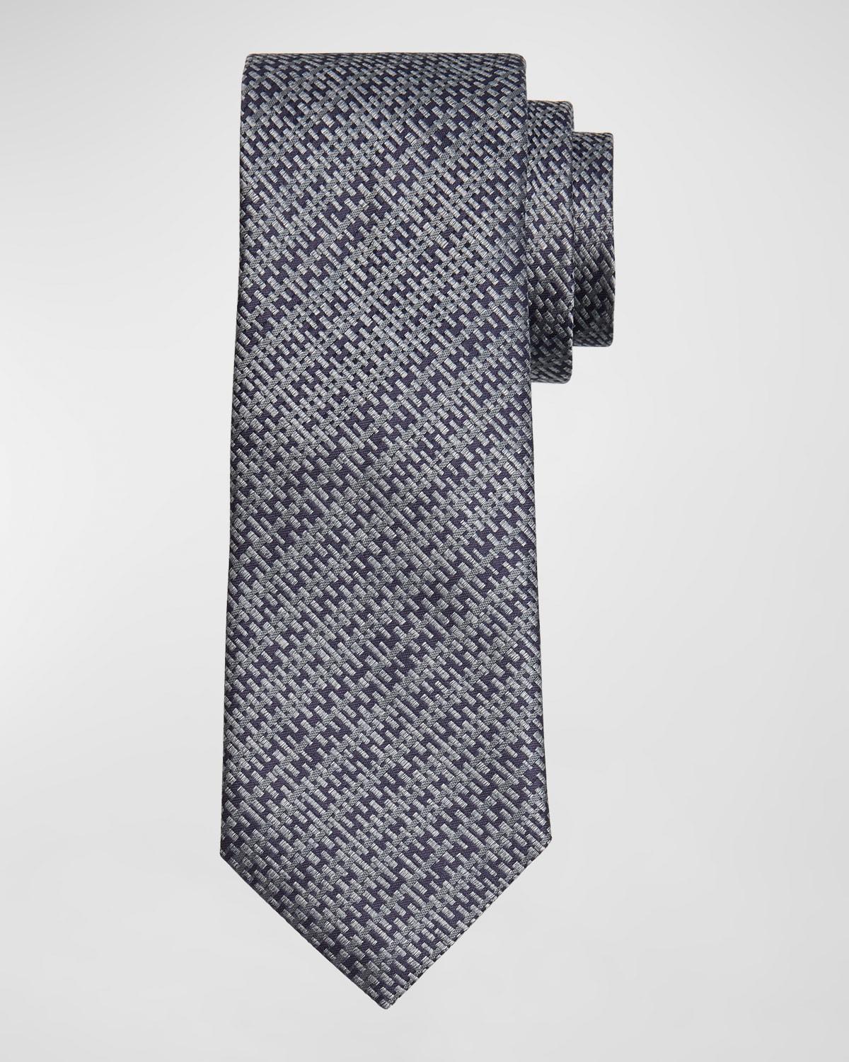 Mens Microfantasy Woven Silk Tie Product Image