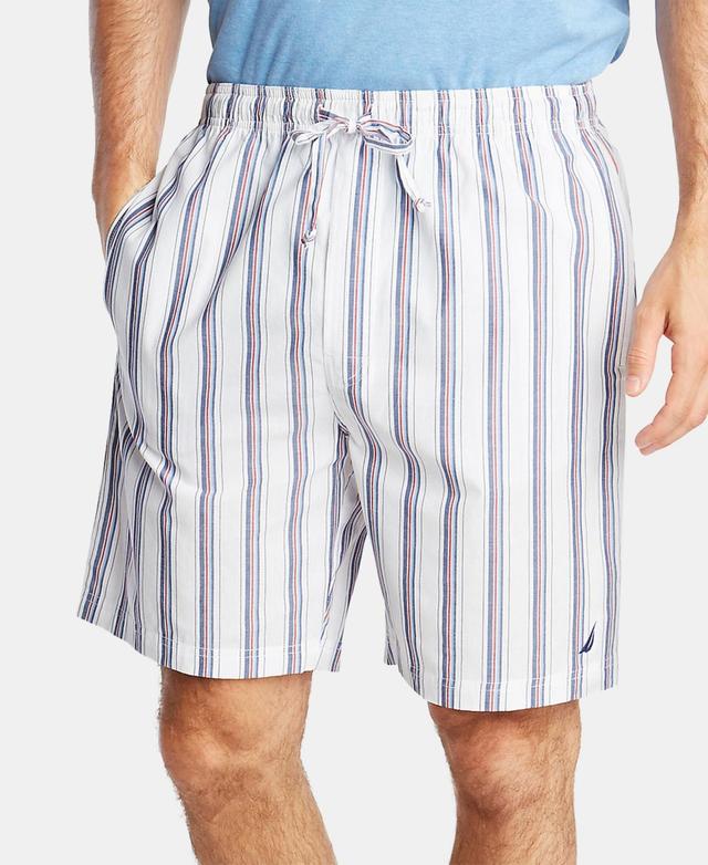 Nautica Mens Cotton Striped Pajama Shorts Product Image